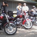 Riders arriving