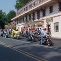Motorcyclists Gathering for a Ride