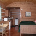 A cabin bedroom